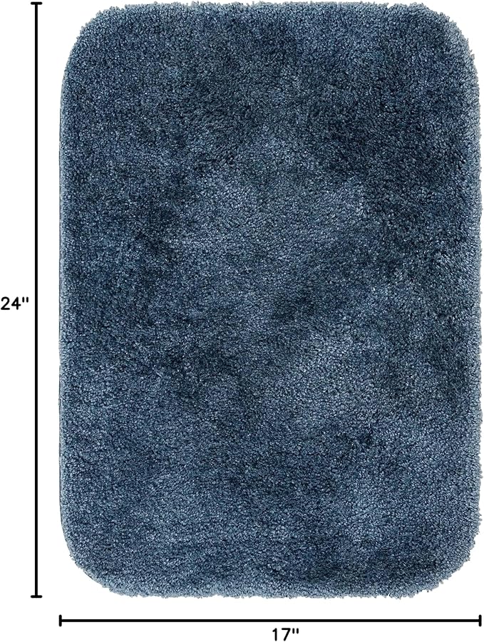 Mohawk Home Goliath Machine Washable Bath Mat 17" x 24" Slate