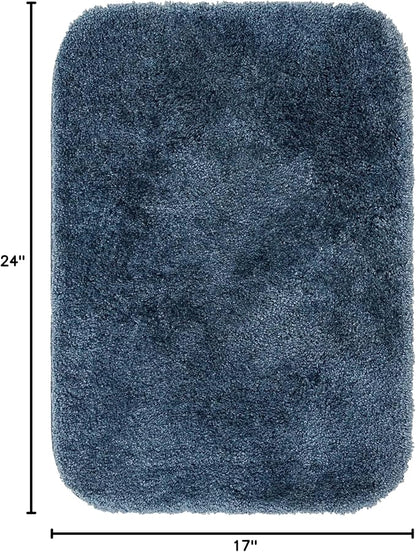Mohawk Home Goliath Machine Washable Bath Mat 17" x 24" Slate