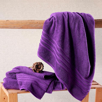 Hawmam Linen Jumbo Large Bath Sheets Towels 2 Pack Soft and Absorbent, Premium Quality 100% Cotton Towels (Lilac Purple, Bath Sheet)