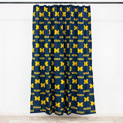 Everything Comfy Michigan Wolverines Bright and Colorful Shower Curtain Cover 70" x 72"