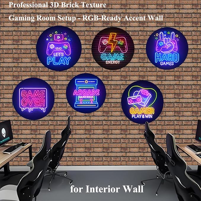 3D Brick Wall Panels Peel and Stick,10Pcs Self Adhesive PVC Tiles | 11.81*11.81 Inch, Waterproof, Self-Adhesive Wall Tiles, Wallpaper for Accent Walls, Kitchen, Bathroom, Bedroom, Office Decor