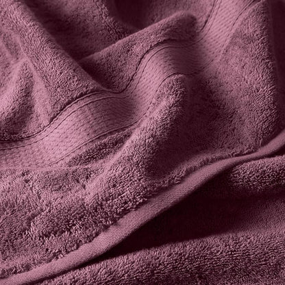 SUPERIOR Egyptian Cotton Ultra Plush & Absorbent, 6 Piece Set, Plum | Quick Dry, Soft Luxury Towel Set, Bath Essentials, Guest Bath, Spa, 2 Bath, 2 Hand, 2 Face Towels, Madeline Towels