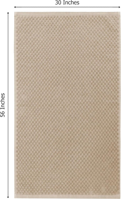 COTTON CRAFT Euro Spa Waffle Weave Bath Towels - Set of 4 Linen Towels | Pure 100% Ringspun Cotton Oversized Luxurious Towel Set - Soft Plush Super Absorbent Low Lint Quick Dry - 30 x 56 inches
