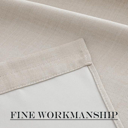 NICETOWN Door Curtains 72 inche Long - Faux Linen French Door Shades for Glass, Thermal Insulated Window Covering for, Sidelight Curtains for Kitchen, 30 inch Wide, Angora, 1 PC