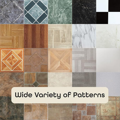 Nexus Peel & Stick Vinyl Floor Tiles, 20-Pack, 12 x 12 in, White | Decorative Tile Format: Dimensional Tile Texture Adds Coordinated Finish Detail.