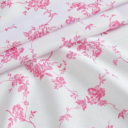 Betsey Johnson - Shower Curtain Set, 72 x 72 Bathroom Curtain with PEVA Shower Liner and 12 Pack Hooks, Soft Textured Polyester Curtain, Floral Toile Pink