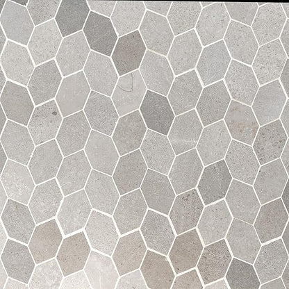 MSI Lilly Pad Honed Limestone Tile for Kitchen Backsplash, Floor Tile, Wall Tile for Bathroom, Shower Wall Tile, Mesh Mounted Mosaic Tile