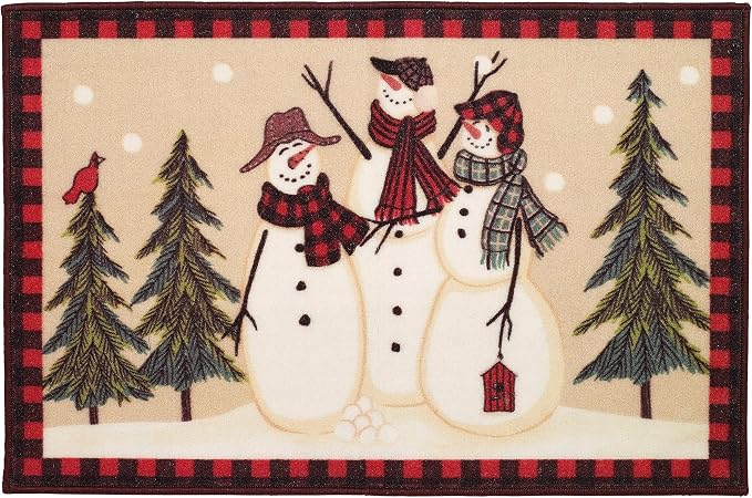 Avanti Linens - Christmas Bathroom Rug 20x30, Soft & Absorbent Cotton | Christmas Design, Soft & Absorbent, Non-Slip Backing, Machine Washable, Holiday Bathroom Décor