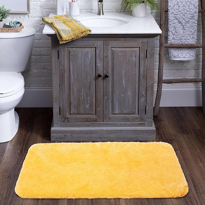 Mohawk Home Goliath Machine Washable Bath Mat 2' x 5' Yellow