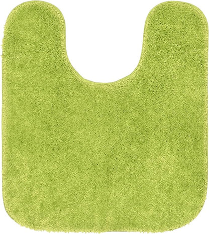 Garland Rug Traditional Nylon Washable Lime-Aid 3 Piece Set - Lid, Contour, Bath Rug - Soft, Absorbent, and Stylish for Your Bathroom