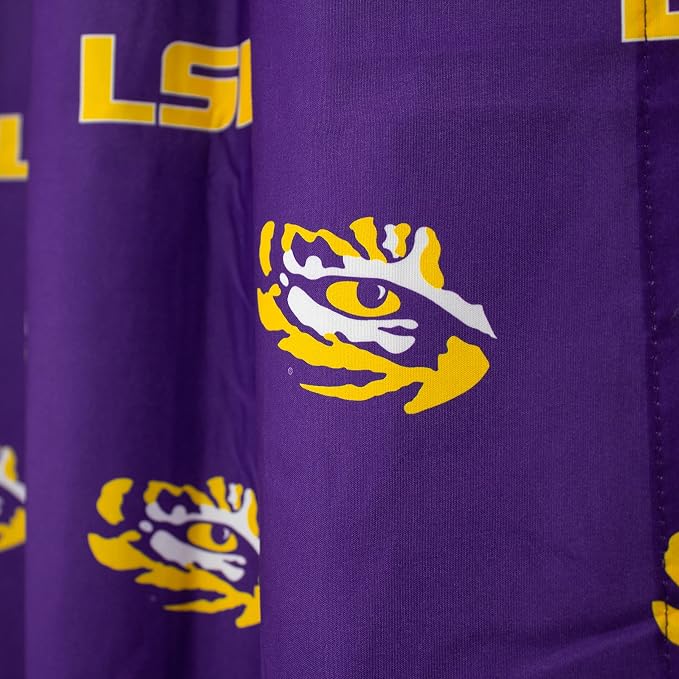 Everything Comfy LSU Tigers Bright and Colorful Shower Curtain Cover 70" x 72"