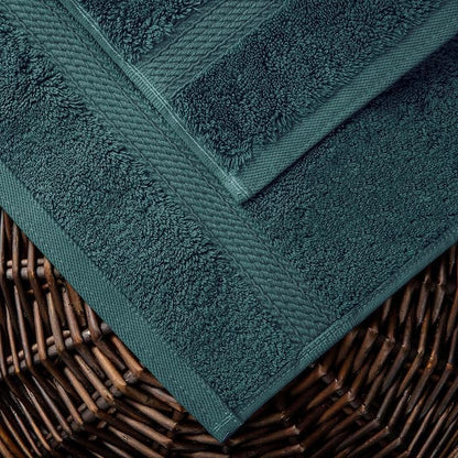 SUPERIOR Egyptian Cotton Ultra Plush & Absorbent, 10 Piece Set, Teal | Quick Dry, Soft Luxury Towel Set, Bath Essentials, Guest Bath, Spa, 2 Bath, 4 Hand, 4 Face Towels, Madeline Towels