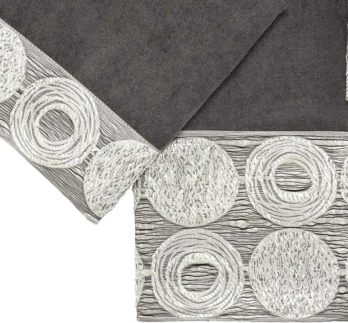 Avanti Linens - 3pc Towel Set, Soft & Absorbent Cotton Towels (Galaxy Collection, Granite)