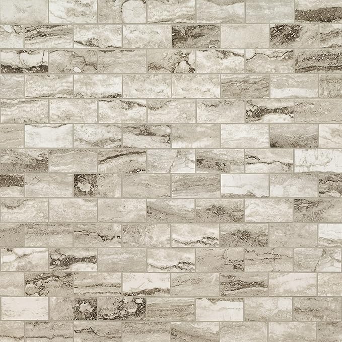 MSI Pietra Bernini Camo Polished Porcelain Subway Tile for Kitchen Backsplash, Wall Tile for Bathroom, Accent Wall Tile, Shower Wall Tile, Sample