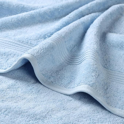 Superior Egyptian Cotton 8-Piece Hand Towel Set, Towel Basics For Quick Dry, Absorbent Small Towels, Facial, Spa, Kitchen, Bathroom Essentials, Apartment, Guest Bath, Soft, Washcloth, Light Blue