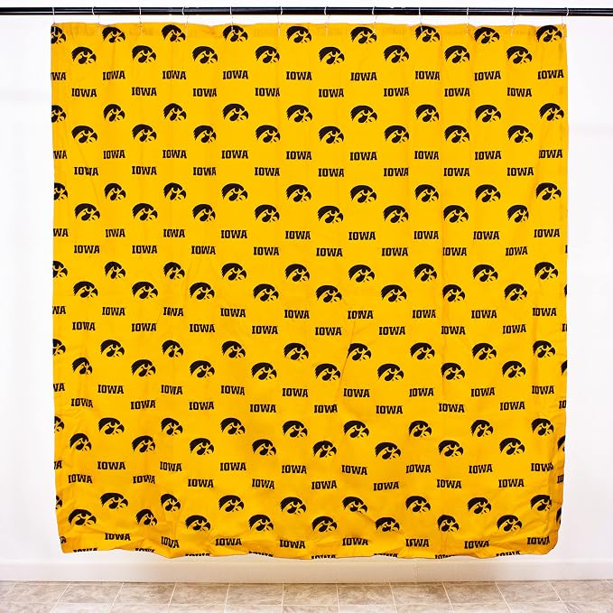 Everything Comfy Iowa Hawkeyes Bright and Colorful Shower Curtain Cover