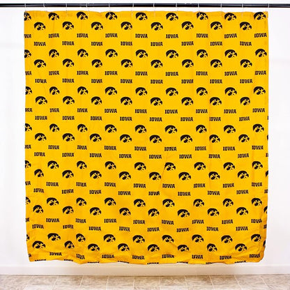 Everything Comfy Iowa Hawkeyes Bright and Colorful Shower Curtain Cover