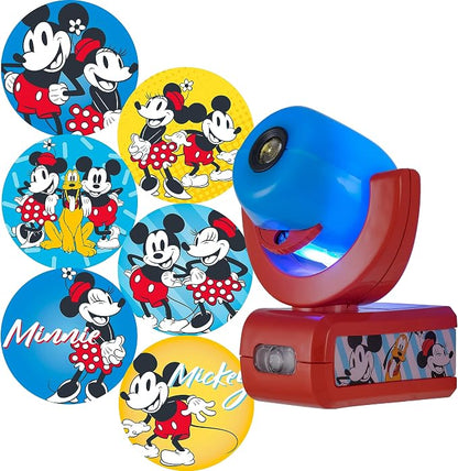 Projectables Mickey & Minnie Mouse Night Light with Dusk to Dawn Sensor | Plug In Night Light for Kids Room, Nursery, and Children's Bedroom, Mickey Mouse Room Décor, UL Certified, Energy Efficient