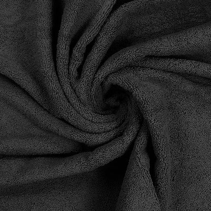 Utopia Towels 8 Piece Luxury Towel Set – Majestic Plush, Super Absorbent & Quicker-to-Dry, Thick 100% Ring Spun Cotton Towels for Bathroom, Spa & Hotel – 2 Bath, 2 Hand, 4 Washcloths, Black
