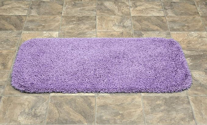 Garland Rug Jazz Nylon Washable 24 in. x 40 in. Purple Bath Rug Soft, Absorbent, and Stylish for Your Bathroom