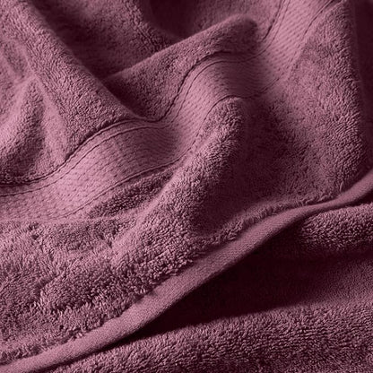 Superior Egyptian Cotton Plush & Absorbent, Bath Towel Set of 4, Plum | Quick Dry, Soft Luxury Towel Set, Bath Essentials for Bathroom, Guest Bath, Spa, 4 Piece Bath, Madeline Towels