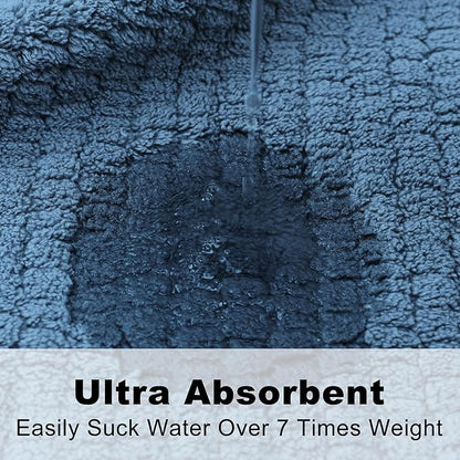Men's Shawl Collar Bathrobe, Soft Long Towel Robe for Men - Super Absorbent Quick Dry yet Warm