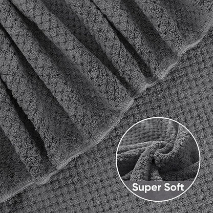 HOMEXCEL 6PK Bath Towel Set, 24x48 in, Absorbent&Quick Dry Towels for Hotel | Ultra Soft, Lightweight Towels for Bathroom, Spa and Beauty Parlor, Grey