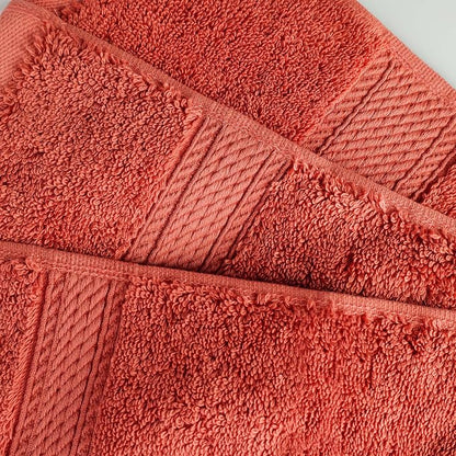 SUPERIOR Egyptian Cotton Pile Heavyweight Bath Sheet, 2 Piece Set, Coral | Highly Absorbent, Ultra Soft Luxury 800 GSM Towel Set for Bathroom, Shower, Hotel Essentials Oversize Plush Madeline Towels
