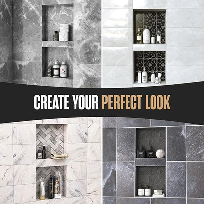 Shower Niche, Shower Niche Insert Tile Ready, 12x28 (13x29), Prefab Box | Houseables Recessed Bathroom Storage, In Wall Shelf, Cubby Inserts, Recessed Shampoo Soap Caddy, Inset Shelves, Built In Nook