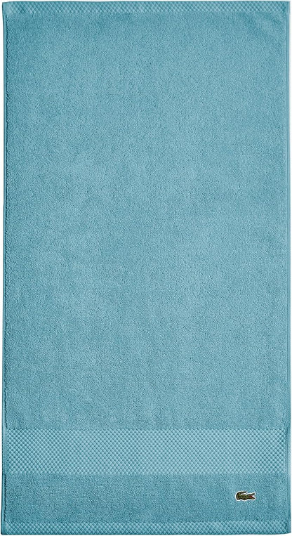 Lacoste Heritage 100% Supima Cotton Hand Towel, Celestial, 16" x 30" – Highly Absorbent & Quick Drying, Premium Super Soft Bath Towel, Bathroom Essential, Gift for All Occasions, Machine Washable