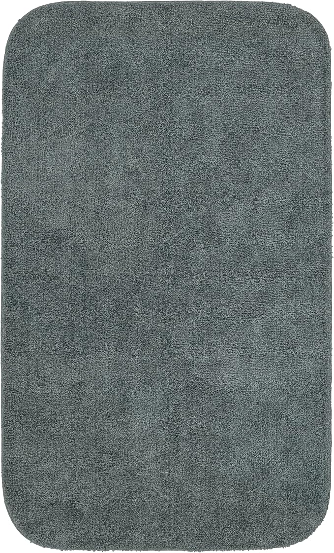 Garland Rug Traditional Bath Rug, 30-Inch by 50-Inch, Dark Gray