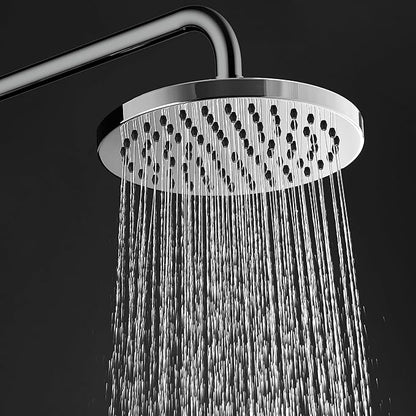 Lanikai Rain Shower Head with Handheld Spray Combo - 1028-CH, Polished Chrome - 8" Rain Showerhead with Handheld Sprayer, 3 Spray Jets, 5-Function Rainfall Shower Head with Hose, 2.5 GPM