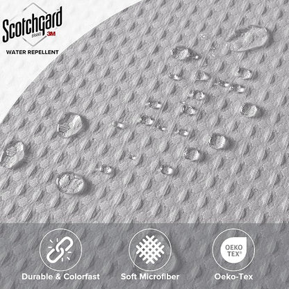 Madison Park Arbor Waffle Extra Wide Shower Curtain, 108 x 72, Grey Solid | Adds Privacy, Machine Washable, Farmhouse, OEKO-TEX Certified Bathroom Curtain, 3M Scotchgard Moisture Management
