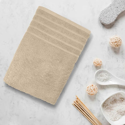 Avalon Towels Bath Towels Set of 4, Size 30 x 60 Inches - 60% Cotton, 40% Viscose Made from Bamboo, Soft and Absorbent, Thin and Quick Drying, Lightweight, Perfect for Daily Use