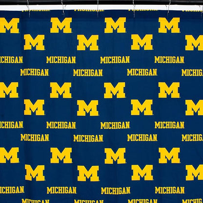 Everything Comfy Michigan Wolverines Bright and Colorful Shower Curtain Cover 70" x 72"