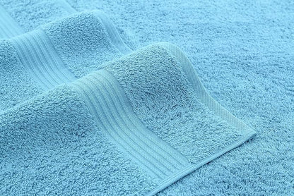 American Veteran Towel, Hand Towels for Bathroom Set of 4, 100% Cotton Turkish Hand Towel Sets, Soft Hand Face Towels, Sky Blue Hand Towels
