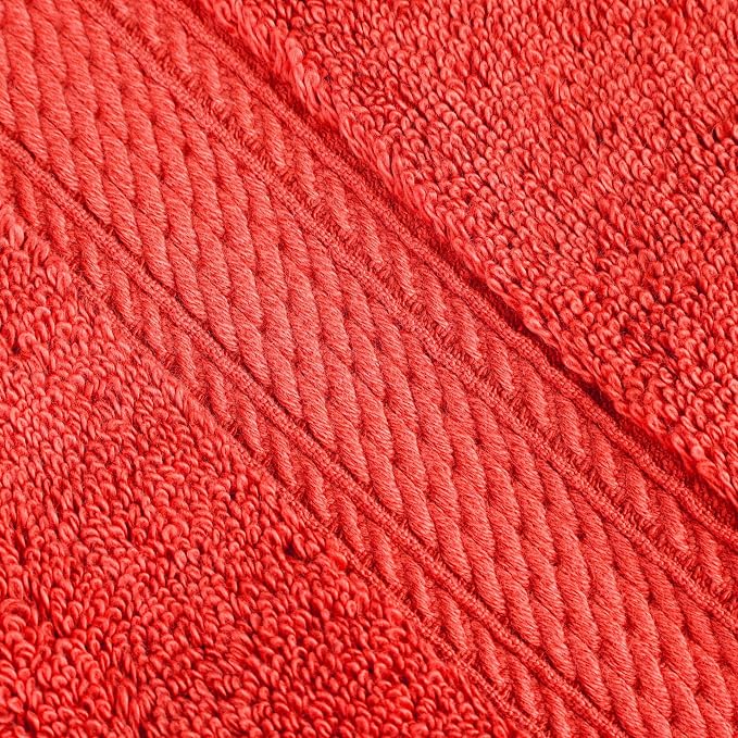 SUPERIOR Egyptian Cotton Pile Heavyweight Bath Sheet, 2 Piece Set, Coral | Highly Absorbent, Ultra Soft Luxury 800 GSM Towel Set for Bathroom, Shower, Hotel Essentials Oversize Plush Madeline Towels