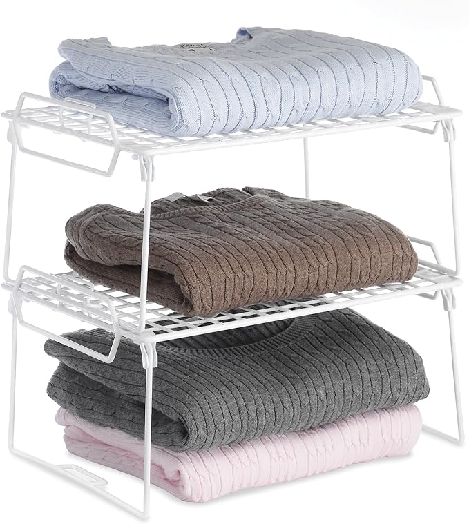 Whitmor Wire Grid Stacking Utility Shelf (Pack of 6)