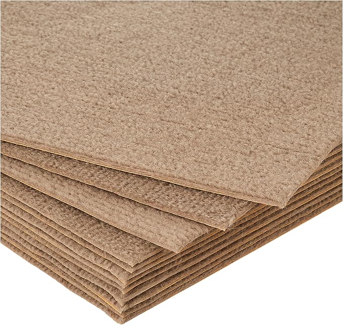 Nexus Self Adhesive 12-Inch Carpet Floor Tiles, 12 Tiles - 12" x 12", Tan - Peel & Stick, DIY Flooring for Kitchen, Dining Room, Bedrooms & Bathrooms by Achim Home Decor