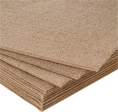 Nexus Self Adhesive 12-Inch Carpet Floor Tiles, 12 Tiles - 12" x 12", Tan - Peel & Stick, DIY Flooring for Kitchen, Dining Room, Bedrooms & Bathrooms by Achim Home Decor