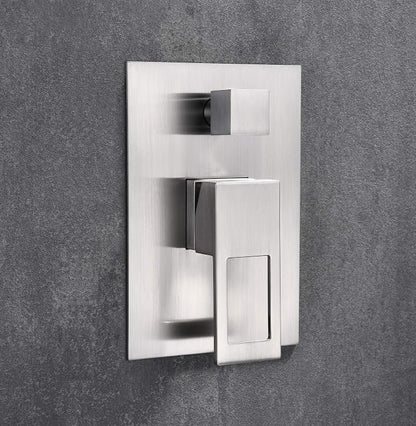 SUMERAIN Brushed Nickel Shower System With 8" Rain Shower And Handheld | Anti-scald Pressure Balance Shower Valve, Single Handle, Modern Design
