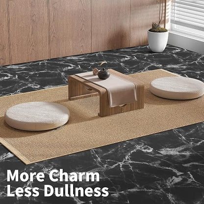 Art3d 30-Pack Peel and Stick Vinyl Floor Tiles, 12 x 12 in, Dark Marble | Anti-Slip, Waterproof, Stain-Resistant, Simple to Clean, Durable, Premium Vinyl, Ideal for Kitchen, Dining Room, Bedrooms
