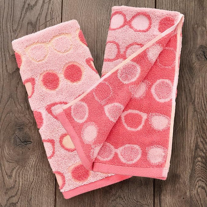 SKL Home Summer Shades Hand Towel Set-2pc, 100% Cotton Jacquard, Blush | Soft & absorbent. For use in the bathroom, kitchen or bar. Great for summer fun & everyday décor.