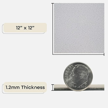 Nexus Self Adhesive 12-Inch Vinyl Floor Tiles, 20 Tiles - 12" x 12", Salt n Pepper Granite - Peel & Stick, DIY Flooring for Kitchen, Dining Room, Bedrooms & Bathrooms by Achim Home Decor