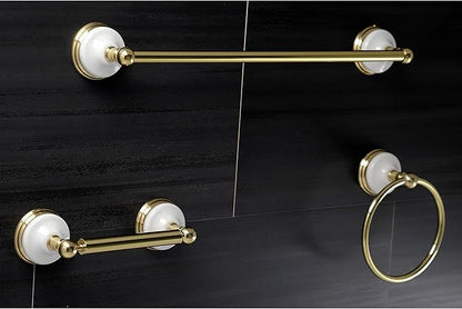 Kingston Brass BAK111248PB Victorian 3-Piece 18-Inch Towel Bar Bathroom Accessory Set in Polished Brass