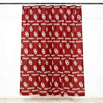 Everything Comfy Oklahoma Sooners Bright and Colorful Shower Curtain Cover 70" x 72"