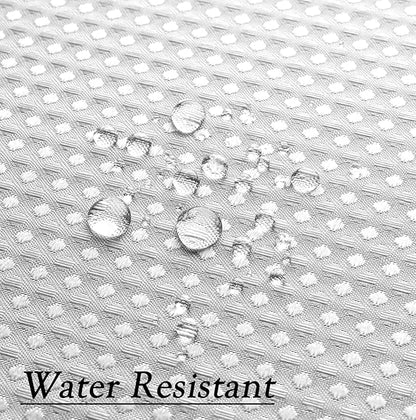 WEST LAKE Waffle Weave Grey Shower Curtain Ombre Water Resistant Hotel Spa Bathroom Decorative Shower Curtain with Grommet No Hook Machine Washable,Gradient White to Grey 70" Wx72 L