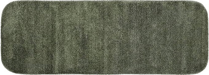 Garland Rug Traditional Nylon Washable Deep Fern 22" X 60" Bath Rug - Soft, Absorbent, And Stylish for Your Bathroom