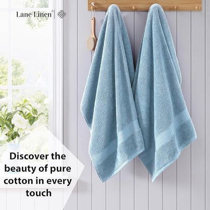LANE LINEN Large Bath Sheet Soft Absorbent Quick Dry 4 Pack - Allure | Extra Large Bath Towels - Ring-Spun Durability, Generously Sized, Oversized & Roomy, Lightweight & Breathable
