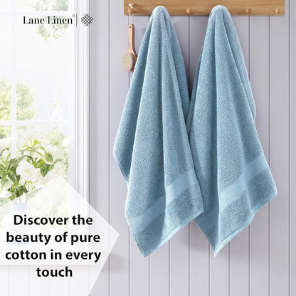 LANE LINEN Large Bath Sheet Soft Absorbent Quick Dry 2 Pack - Allure | Extra Large Bath Towels - Ring-Spun Durability, Generously Sized, Oversized & Roomy, Lightweight & Breathable